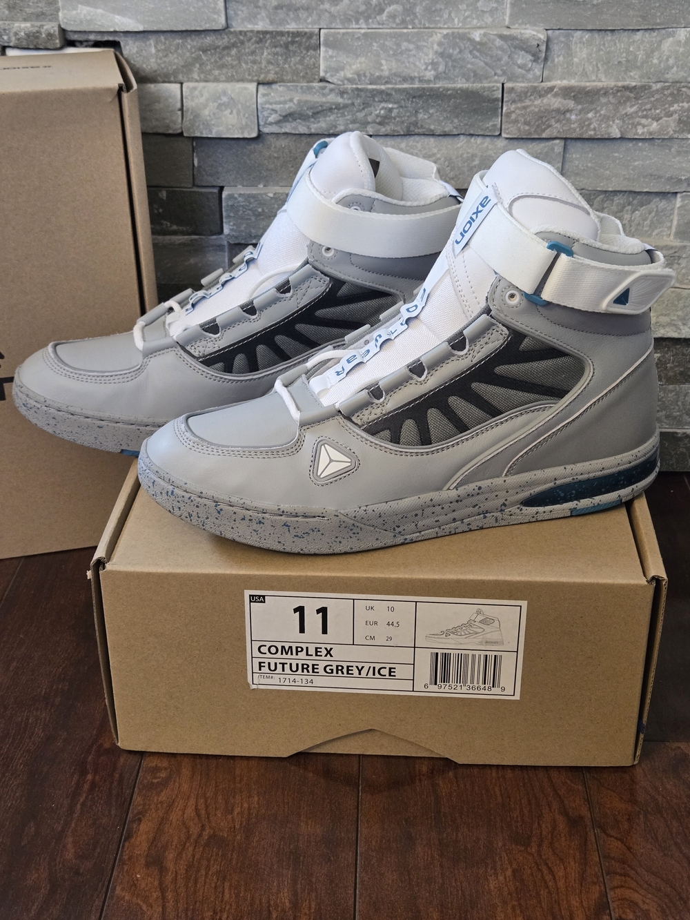 Axion Footwaer Men’s Complex High-Top Sneakers - Size 11